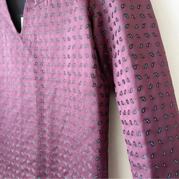 Alexander Wang Micro Paisley Tunic Silk-Blend Mini Dress Stardust 4 NWT - Picture 3 of 7